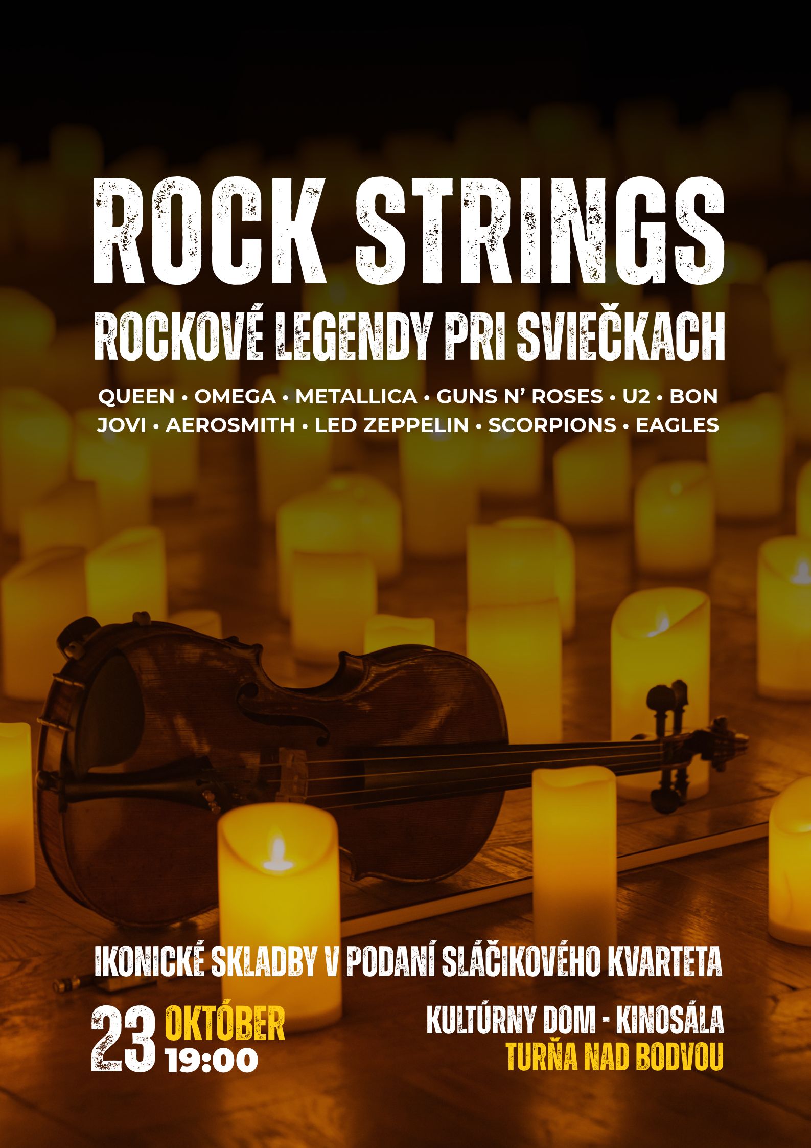 Plagát filmu: ROCK STRINGS - ROCKOVÉ LEGENDY PRI SVIEČKACH